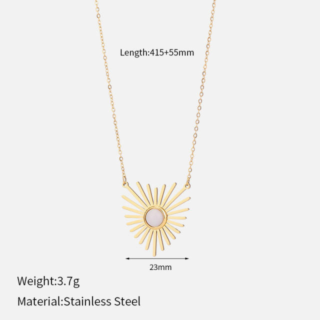 Retro Natural Stone Necklace for women