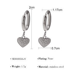 Popular easy match stainless steel huggie earrings