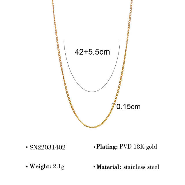 Summer ocean series charm chain DIY necklace for women stainless steel charms