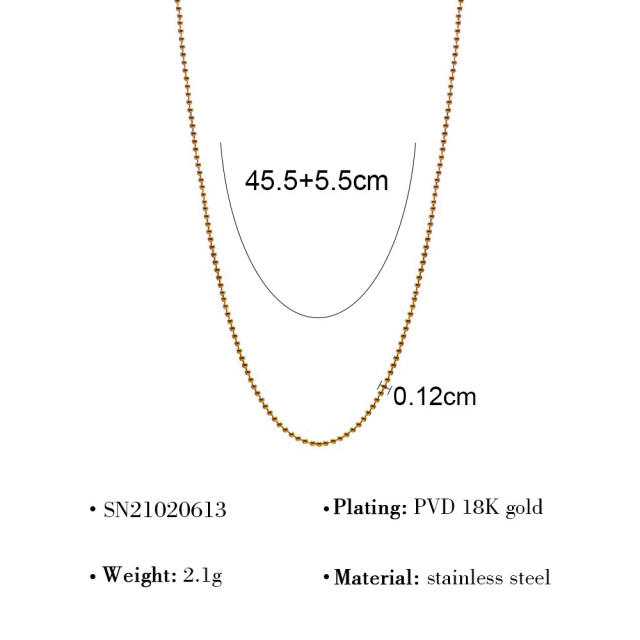 Summer ocean series charm chain DIY necklace for women stainless steel charms