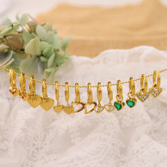 Popular easy match stainless steel huggie earrings