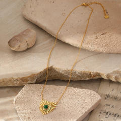 Retro Natural Stone Necklace for women