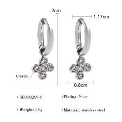 Popular easy match stainless steel huggie earrings