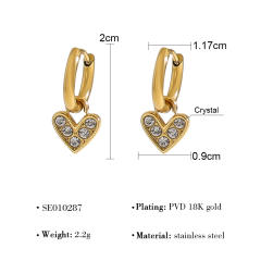 Popular easy match stainless steel huggie earrings