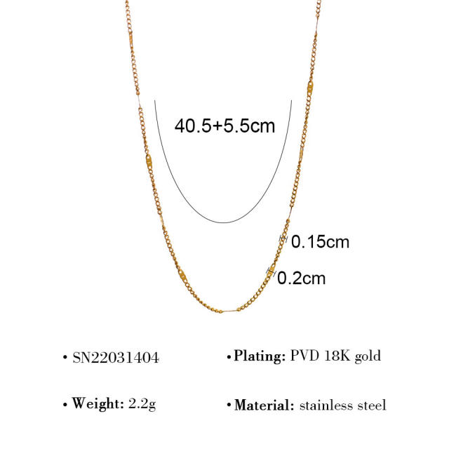 Summer ocean series charm chain DIY necklace for women stainless steel charms