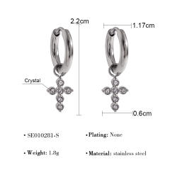Popular easy match stainless steel huggie earrings