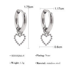 Popular easy match stainless steel huggie earrings