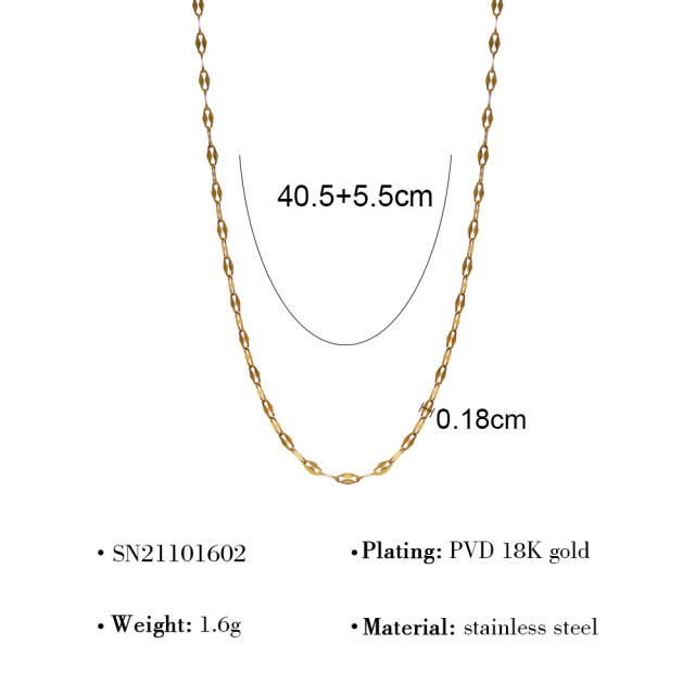 Summer ocean series charm chain DIY necklace for women stainless steel charms