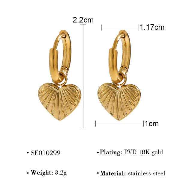 Popular easy match stainless steel huggie earrings