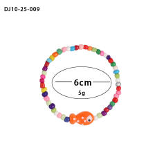Summer colorful seed bead cute fish choker necklace bracelet suit