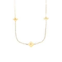 Classic clover dainty easy match stainless steel necklace