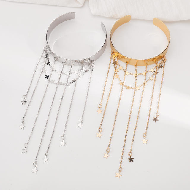 Sexy star tassel chain tassel alloy arm bangle holiday arm accessory