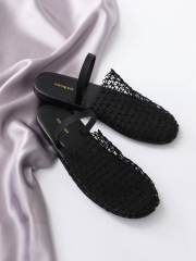 2025 summer new hollow comfortable beach half slippers