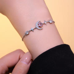 Korean Style Simple Star Moon diamond Bracelet