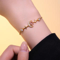 Korean Style Simple Star Moon diamond Bracelet