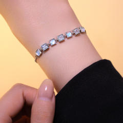 Fashion Square Cat's Eye Zircon Bracelet