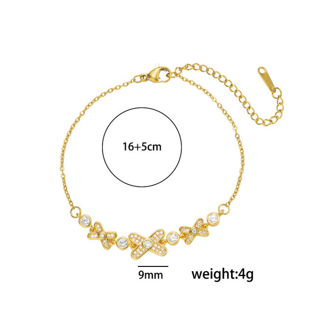 Light Luxury Zircon Bracelet for Women