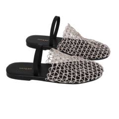 2025 summer new hollow comfortable beach half slippers