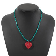 Boho ocean series bead necklace multi element charm choker necklace