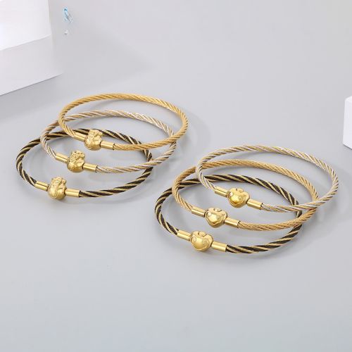 3mm Hand Rope Stainless Steel String DIY Bracelet bangle for men women