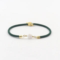 Natural freshwater shell love star five-leaf flower accessories Milan line bracelet