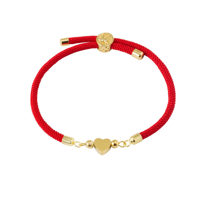 Colorful stainless steel love star five-leaf flower accessories Milan line bracelet