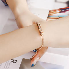 Fashion Diamond Long bar Bracelet Zircon Geometric stainless steel Bracelet
