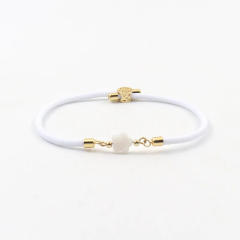 Natural freshwater shell love star five-leaf flower accessories Milan line bracelet