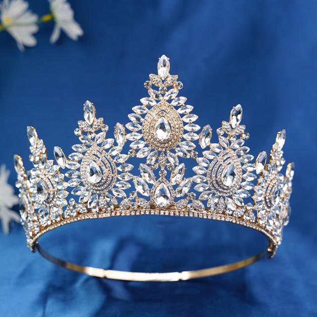 Hot Selling Adjustable Beauty Pageant Champion Crown Princess Queen Birthday Crown Bridal Crown