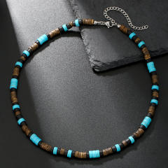 Hip Hop Imperial Stone Beaded Necklace for men