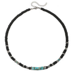 Hip Hop Imperial Stone Beaded Necklace for men