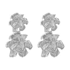 French Palace Style Flower Alloy Earrings