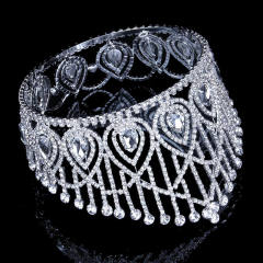 Full crystal rhinestones Crown bridal wedding headdress