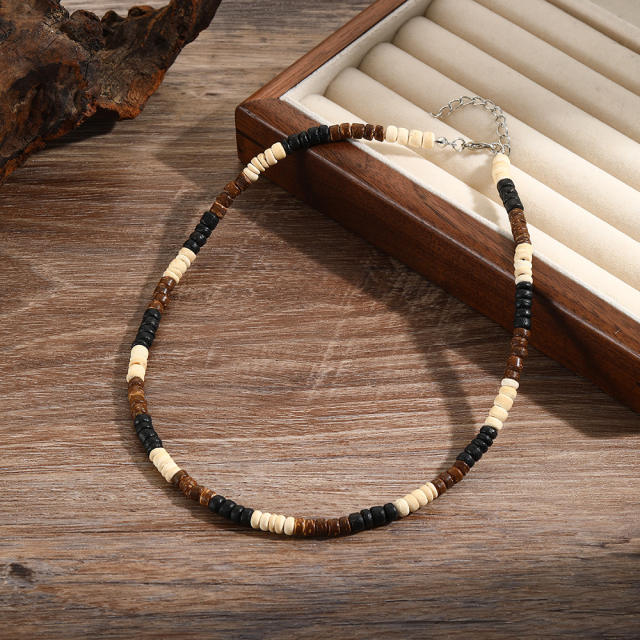 Hip Hop Imperial Stone Beaded Necklace for men