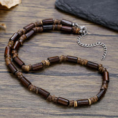 Hip Hop Imperial Stone Beaded Necklace for men