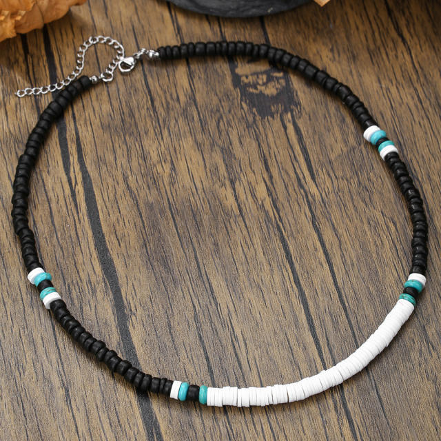 Hip Hop Imperial Stone Beaded Necklace for men