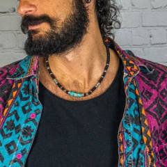 Hip Hop Imperial Stone Beaded Necklace for men