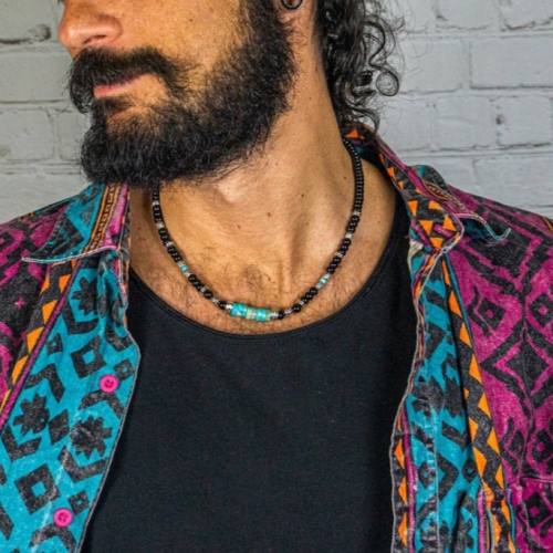 Hip Hop Imperial Stone Beaded Necklace for men