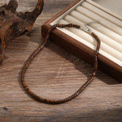 Hip Hop Imperial Stone Beaded Necklace for men