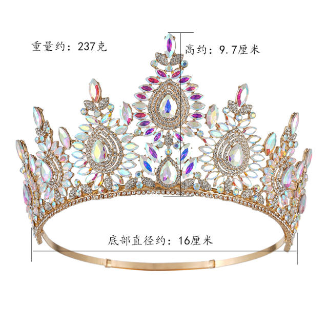 Hot Selling Adjustable Beauty Pageant Champion Crown Princess Queen Birthday Crown Bridal Crown