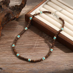 Hip Hop Imperial Stone Beaded Necklace for men