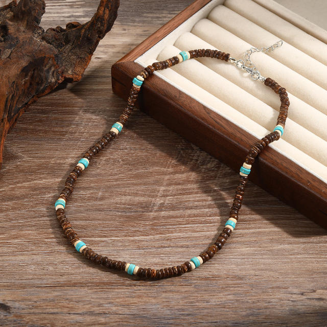 Hip Hop Imperial Stone Beaded Necklace for men