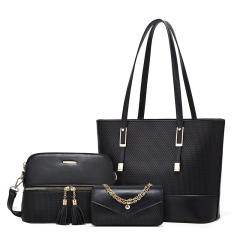 Tote bag fashion large iron chain large capacity handbag set