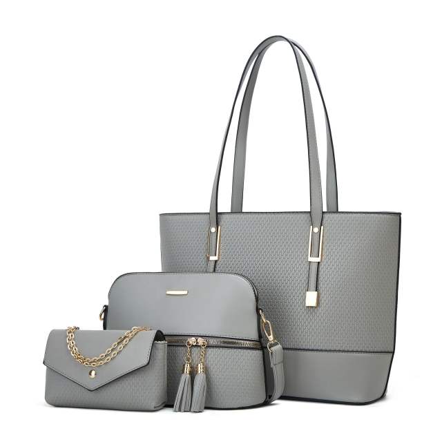 Tote bag fashion large iron chain large capacity handbag set