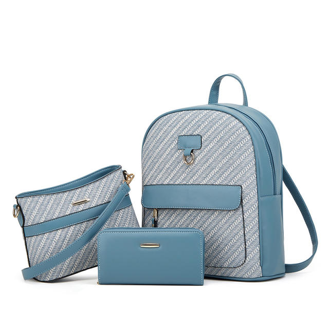 New Cross-border Backpack Tote Bag Women Crossbody Bag Three-piece Set