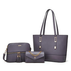 Tote bag fashion large iron chain large capacity handbag set