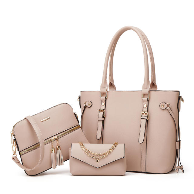 New Simple Fashion All-match Women's Bag Tote Bag Three-piece Set