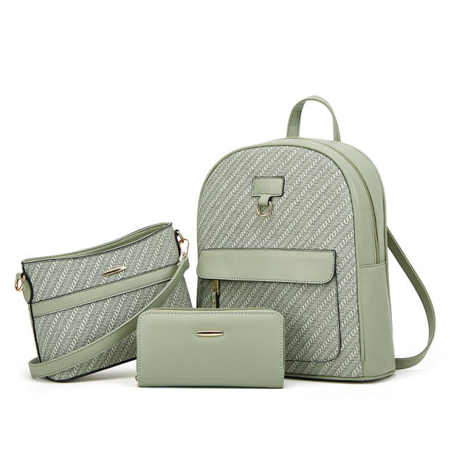 New Cross-border Backpack Tote Bag Women Crossbody Bag Three-piece Set