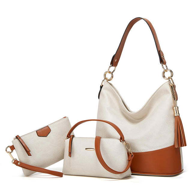 Women's Bag New European American Fashion Shoulder Bag Three-piece Tote Bag set