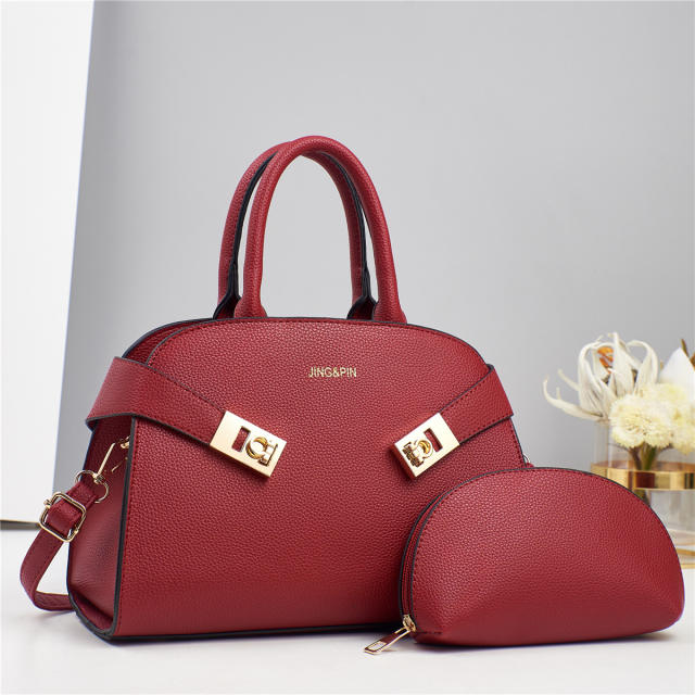 Women's Bag New Bag Large Capacity PU Leather Handbag Women's Tote Bag set